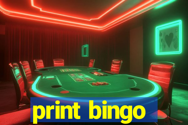 print bingo